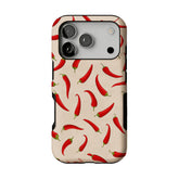 Bright Red Chili Pepper Vegetable Art Shockproof iPhone Case
