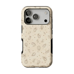 Sepia Line Farm Fruit Rabbit Shockproof Anti-slip iPhone Case