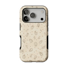 Sepia Line Farm Fruit Rabbit Shockproof Anti-slip iPhone Case