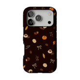 Warm Earth Tone Fall Nut Leaf Ribbon Cottagecore iPhone Cover