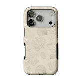 Fine Line Hand Drawn Marine Seashell Shockproof Anti-slip iPhone Case