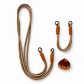 Chestnut Two-Tone Rope Phone Lanyard
