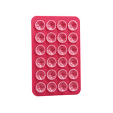 Rose Pink Silicone Suction Cup Phone Mount, Stick-On Hands-Free Holder