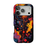 Abstract Cosmic Nebula Phone Case, Cyberpunk Art Cover for iPhone