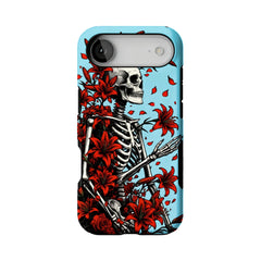 Gothic Skeleton Floral Phone Case for iphone