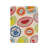 Cream Base Retro Multi Fruit Label Cute Cottage Minimal iPad Cover