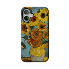 Van Gogh Sunflowers Impasto Oil Painting Phone Case, Classic Art iPhone Cover