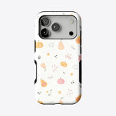 Cute Pink Orange Pumpkin Leaf Anti-Scratch Shockproof iPhone Case