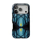 Dark Fairy Tale Forest Phone Case | Symmetric Yellow Raincoat Kid Shockproof Cover