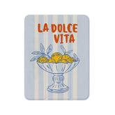 Pastel Blue Cream Stripe Italian Summer Fruit Minimal iPad Cover