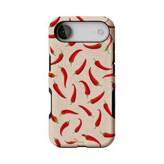 Bright Red Chili Pepper Vegetable Art Shockproof iPhone Case