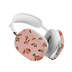 Watercolor Peach Orange AirPods Max Case Healing Forest Hand Painted