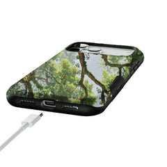 Fresh Green Ancient Tree Forest Phone Case, Anti-slip Shockproof iPhone Cover