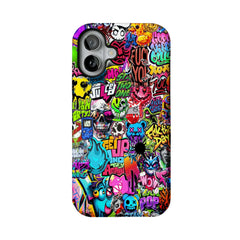 Sticker Bomb Graffiti Phone Case, Streetwear Cover for iPhone