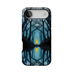 Dark Fairy Tale Forest Phone Case | Symmetric Yellow Raincoat Kid Shockproof Cover