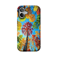 Bright Fall Birch Grove Blue Sky Shockproof Anti-slip iPhone Case