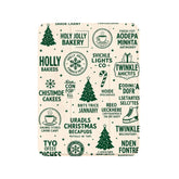 Retro Christmas Graffiti iPad Case