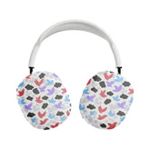 Hand Drawn Bird Illustration AirPods Max Case Pastel Cloud Protective