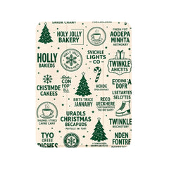 Retro Christmas Graffiti iPad Case
