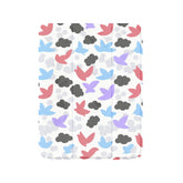 Hand Drawn Bird Illustration iPad Case Pastel Cloud Soft Protective