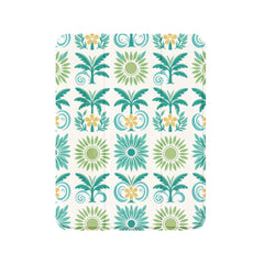 Tropical Palm Vibes iPad Case Vintage Bohemian Teal Floral Protective
