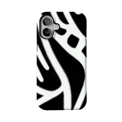 Zebra Print iPhone Case Bold Animal Stripe Monochrome Protective TPU