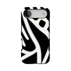 Zebra Print iPhone Case Bold Animal Stripe Monochrome Protective TPU
