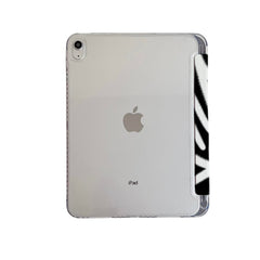Zebra Print iPad Case Classic Black White Animal Stripe Protective TPU