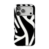 Zebra Print iPhone Case Bold Animal Stripe Monochrome Protective TPU