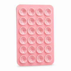 Pink silicone suction phone mount for cases