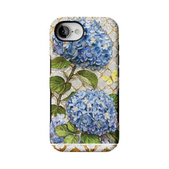 French Hydrangea Phone Case, Vintage Floral Cover for iPhone