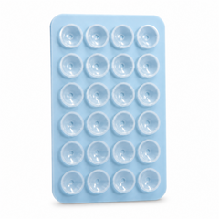 Light Blue silicone suction phone holder for cases
