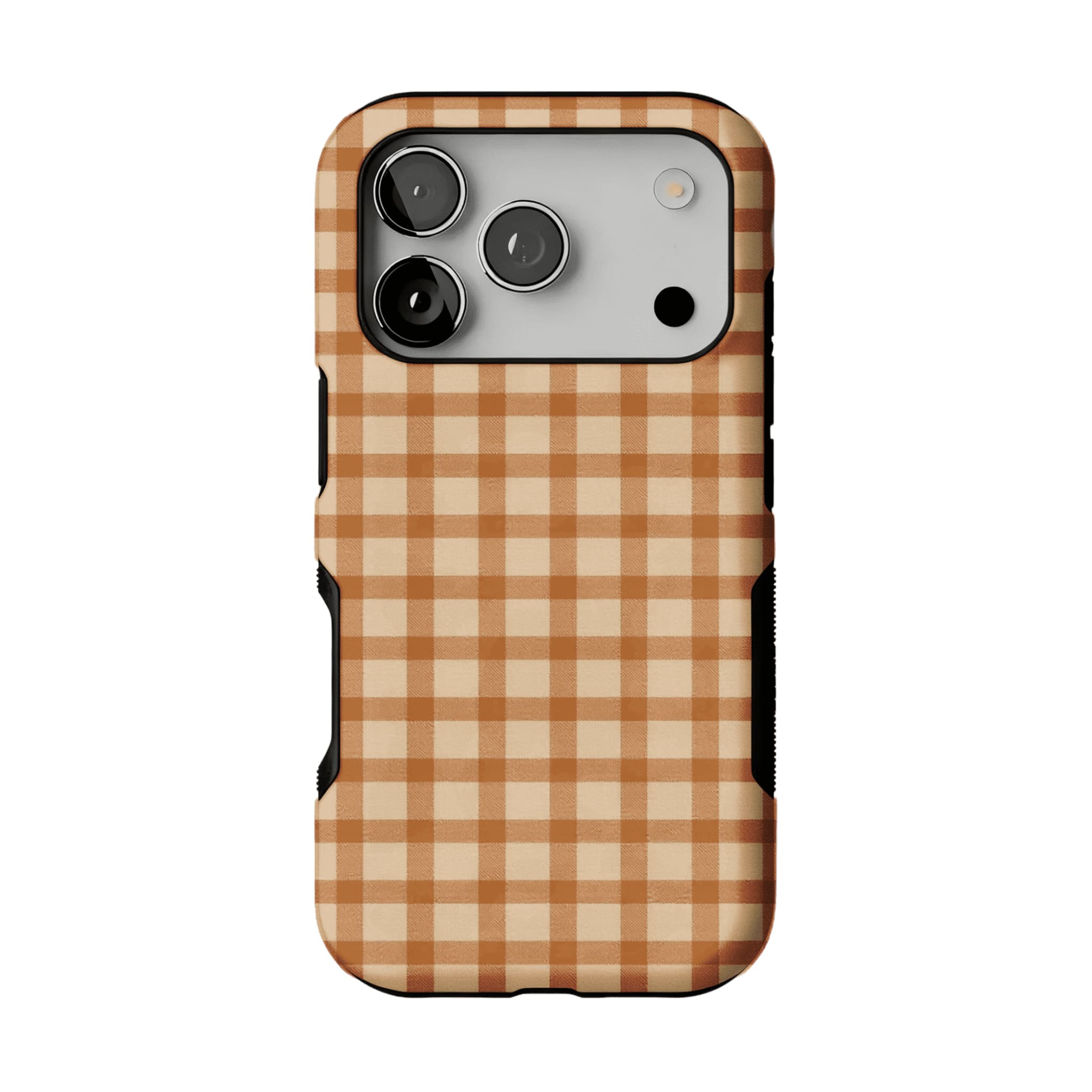 Classic Warm Gingham Plaid Shockproof Anti-slip iPhone Case