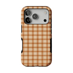 Classic Warm Gingham Plaid Shockproof Anti-slip iPhone Case