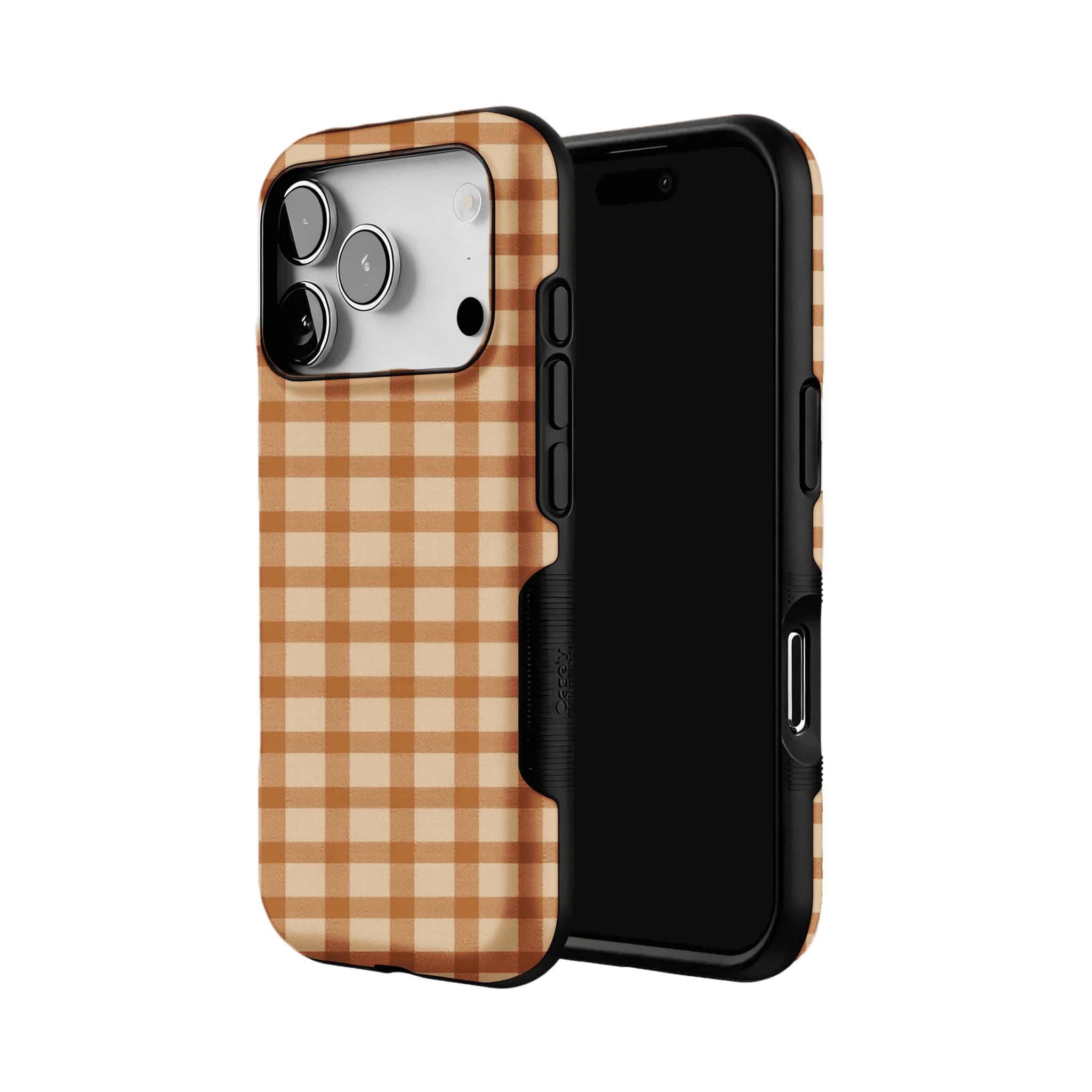 Classic Warm Gingham Plaid Shockproof Anti-slip iPhone Case