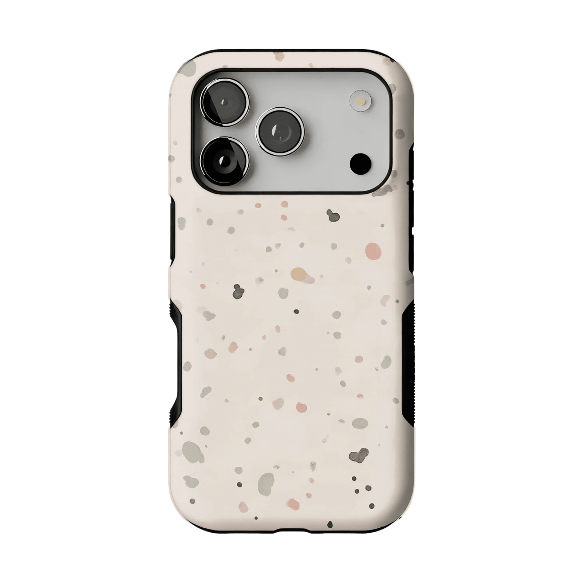 Morandi Neutral Speckle Dot Phone Case, Shockproof Anti-slip iPhone Cover