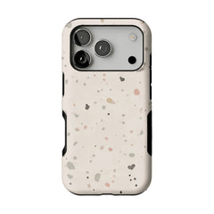 Morandi Neutral Speckle Dot Phone Case, Shockproof Anti-slip iPhone Cover
