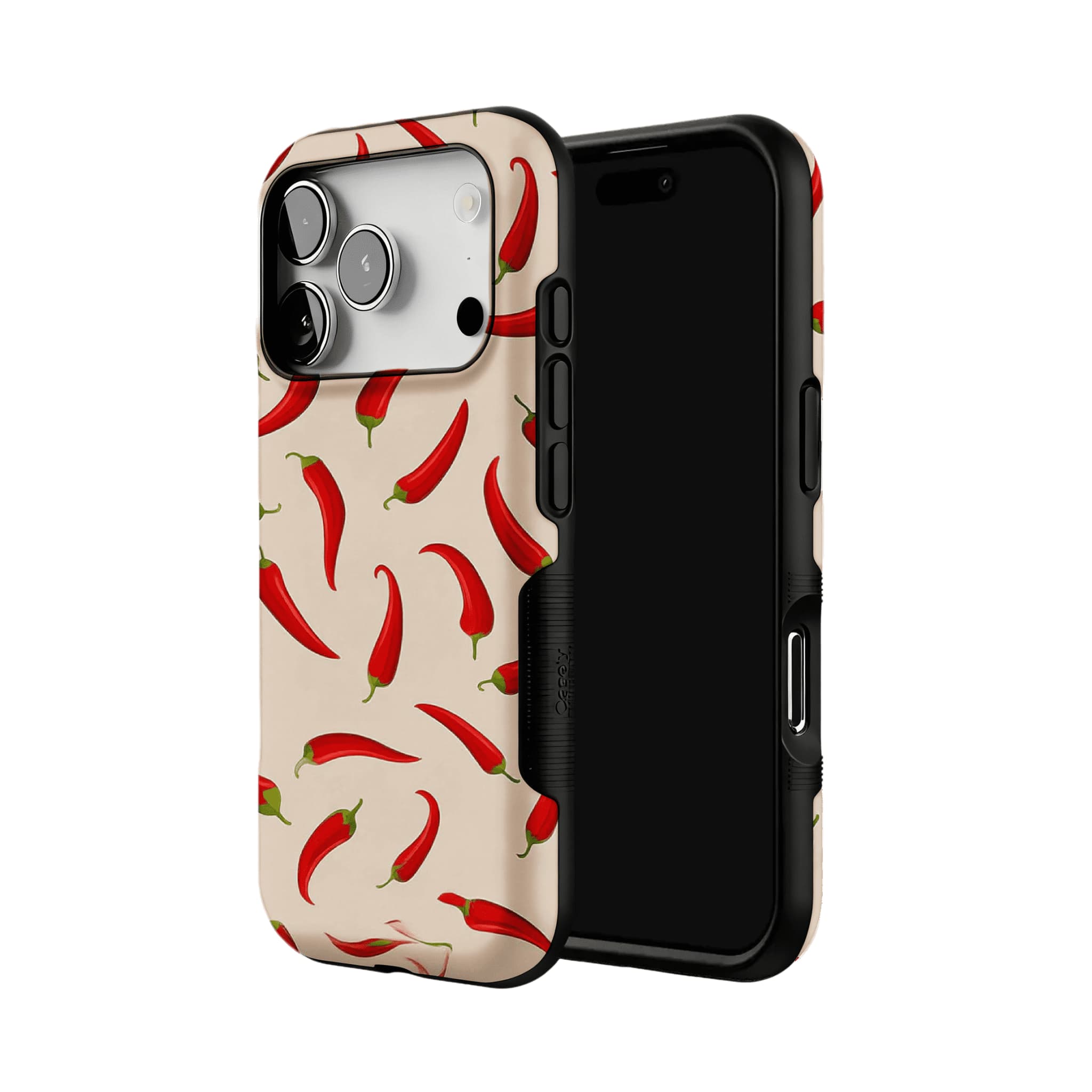 Bright Red Chili Pepper Vegetable Art Shockproof iPhone Case