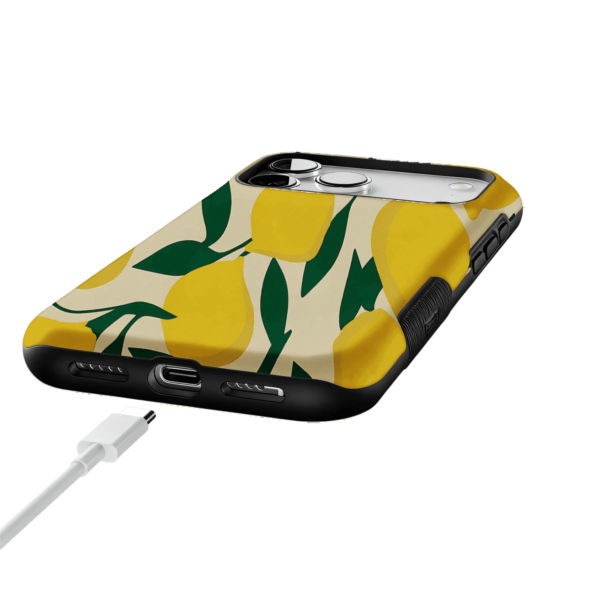 Summer Citrus Fruit Cream Base Shockproof Anti-slip iPhone Case