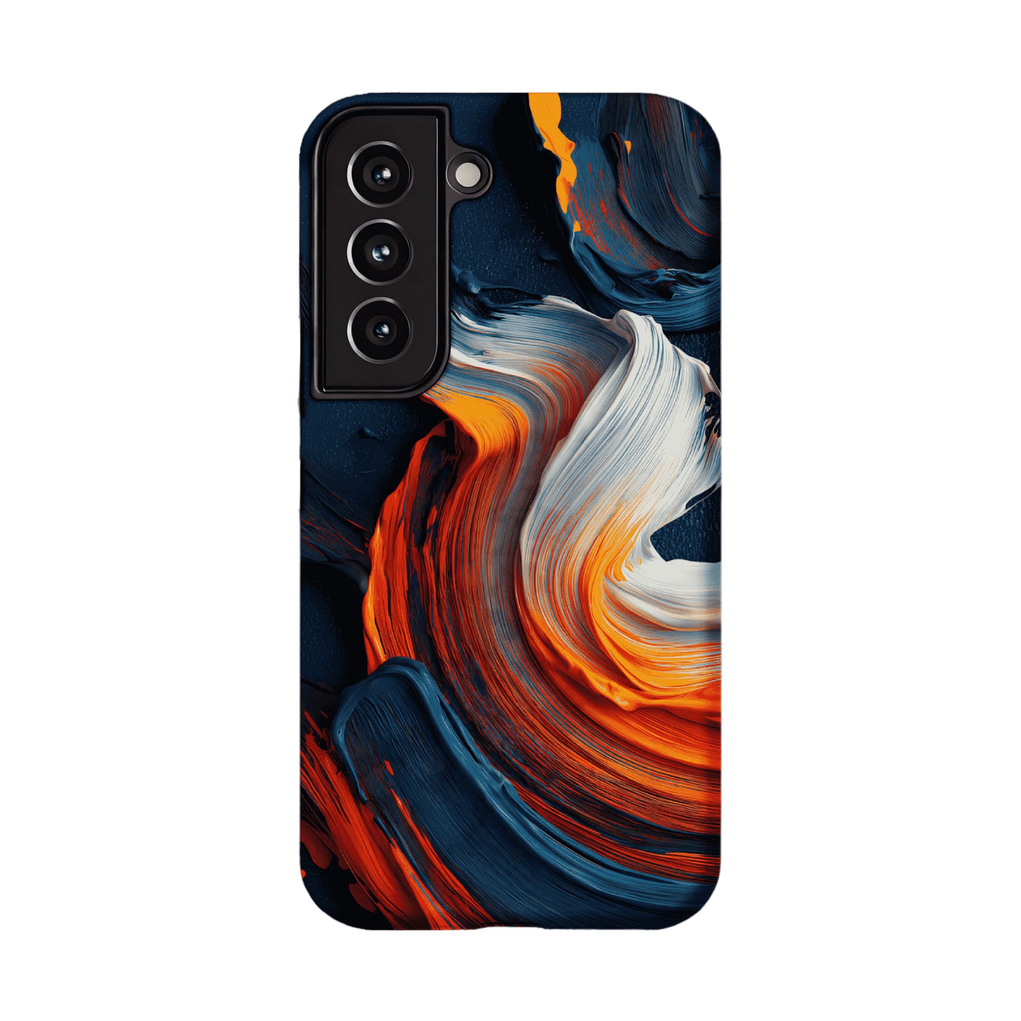 Impasto Swirl Fluid Paint Abstract Phone Case, Modern Art iPhone Protective Cover