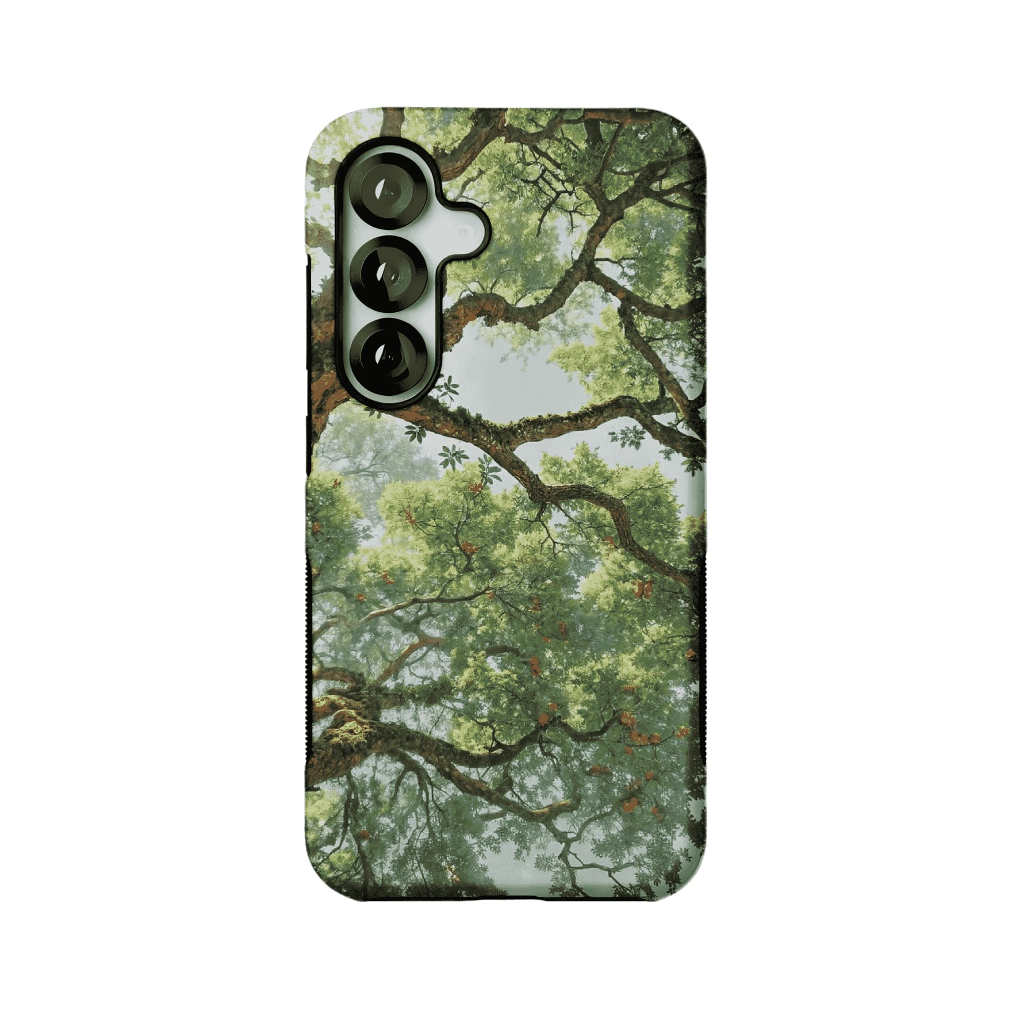 Fresh Green Ancient Tree Forest Phone Case, Anti-slip Shockproof iPhone Cover