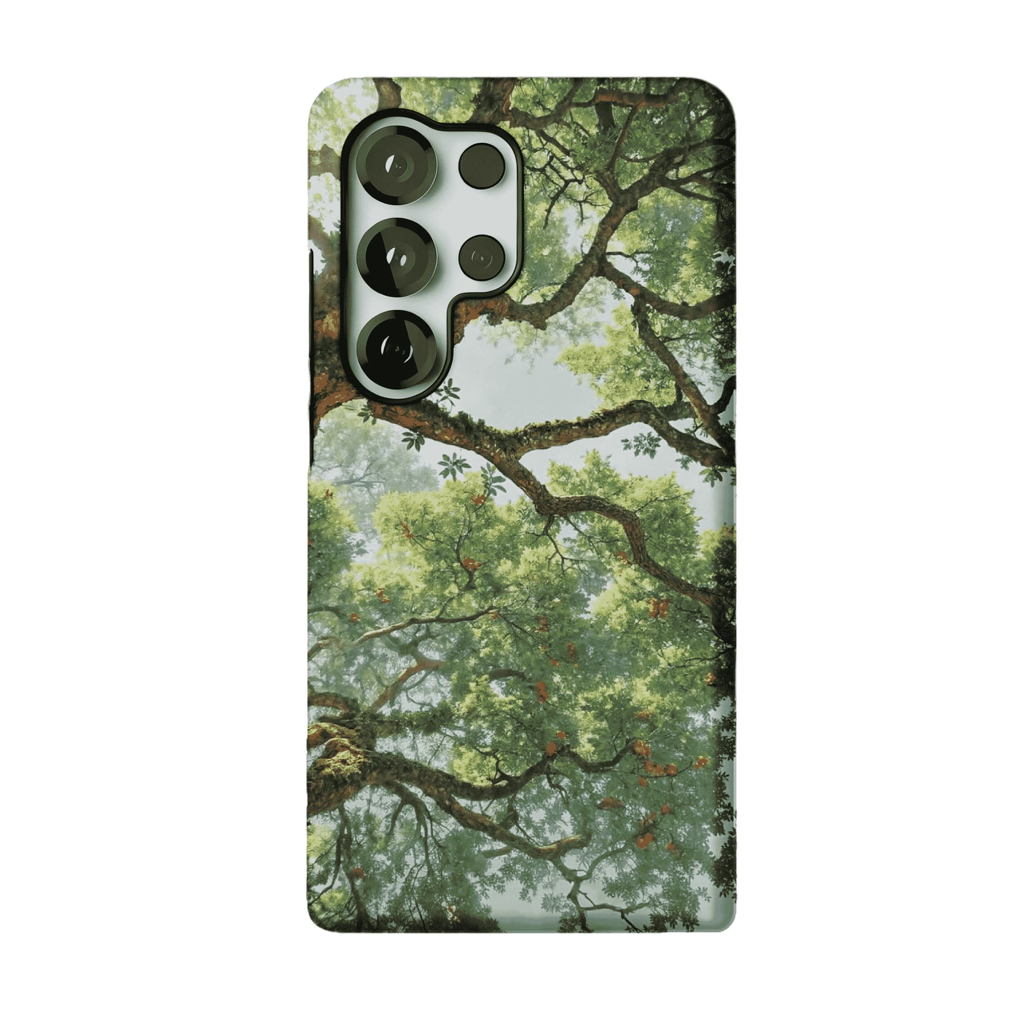 Fresh Green Ancient Tree Forest Phone Case, Anti-slip Shockproof iPhone Cover