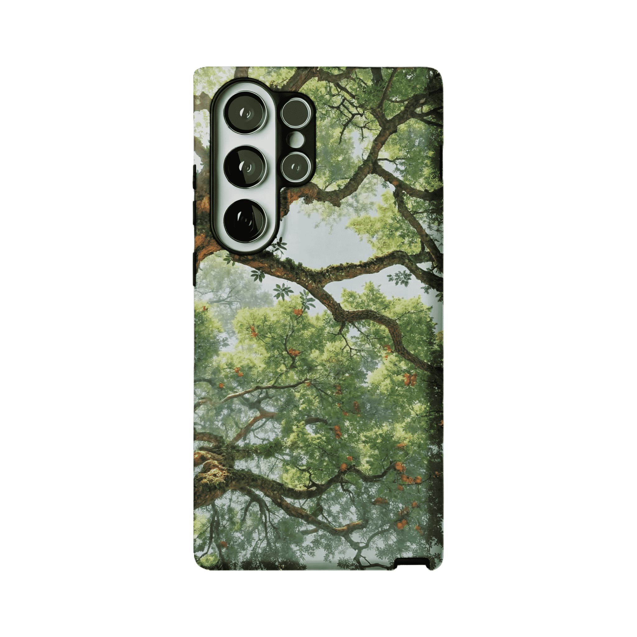 Fresh Green Ancient Tree Forest Phone Case, Anti-slip Shockproof iPhone Cover