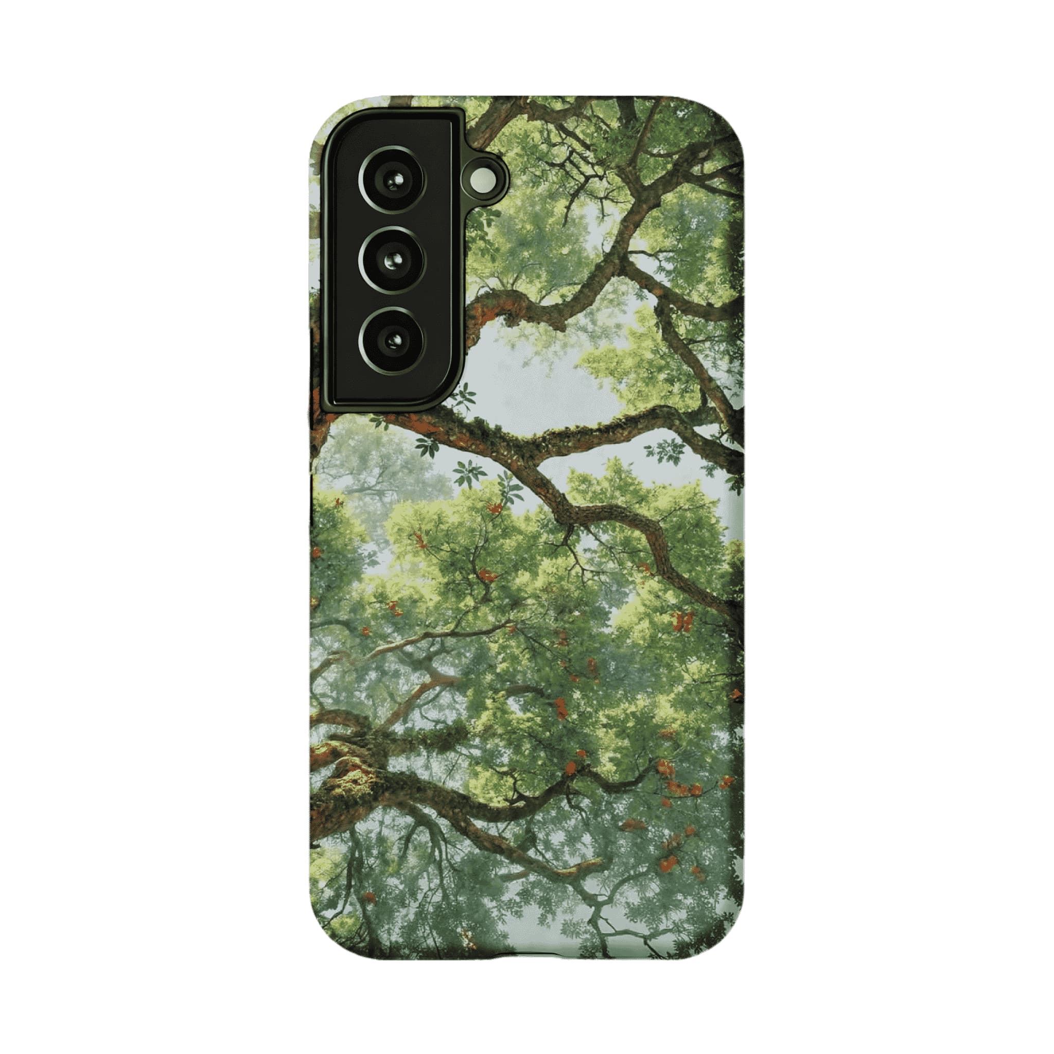 Fresh Green Ancient Tree Forest Phone Case, Anti-slip Shockproof iPhone Cover