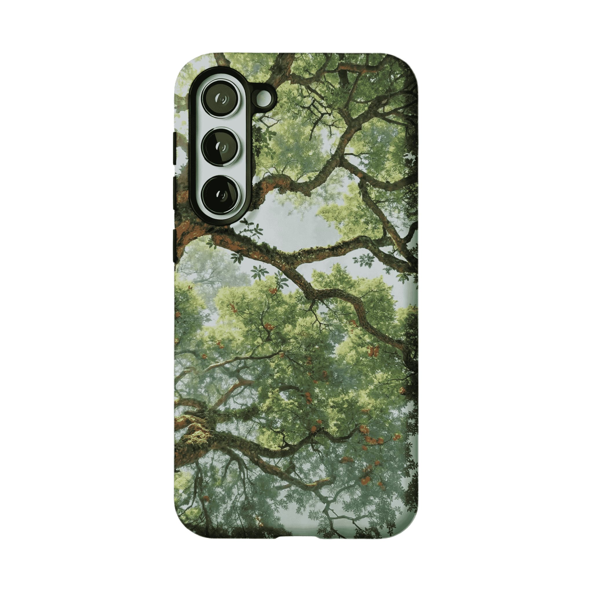 Fresh Green Ancient Tree Forest Phone Case, Anti-slip Shockproof iPhone Cover