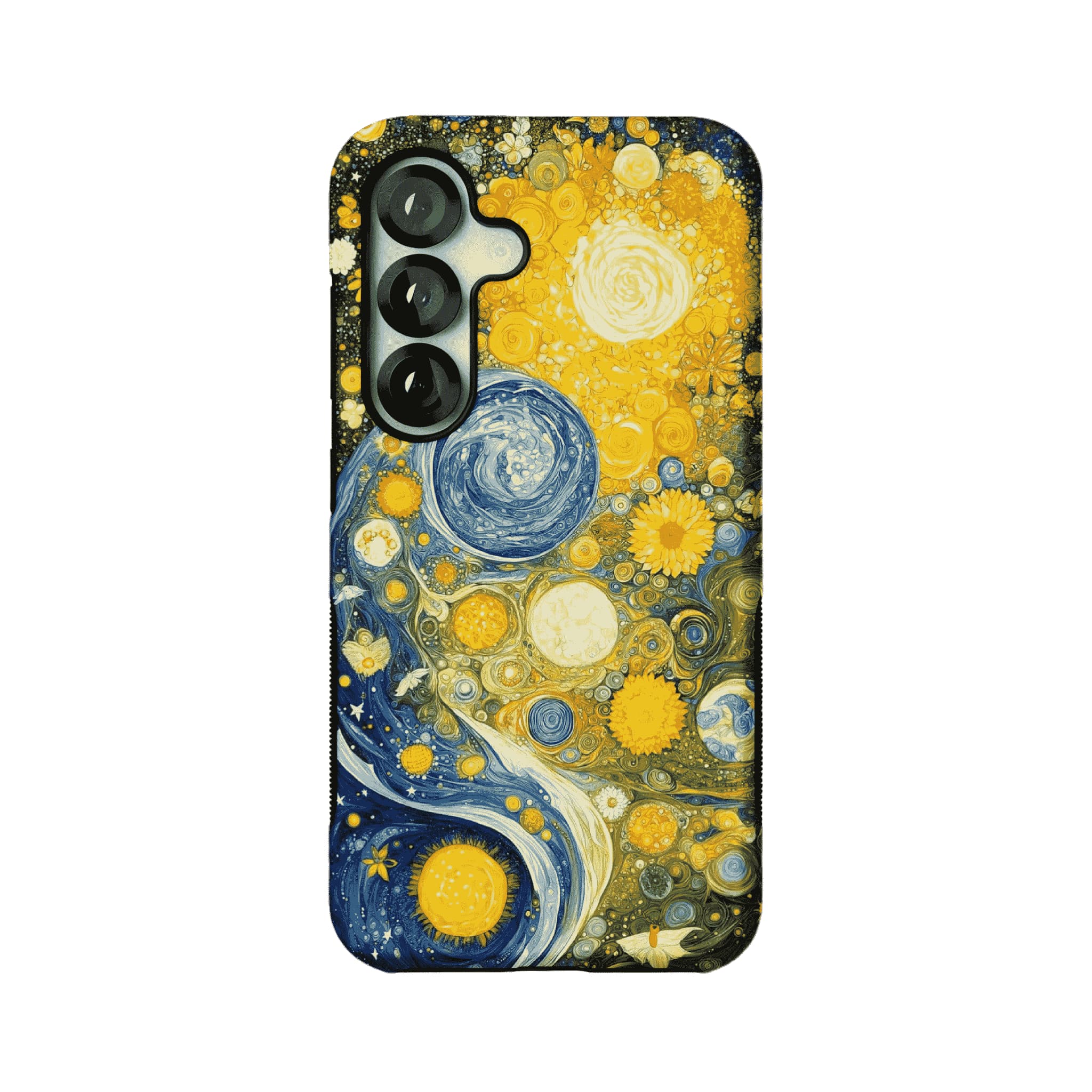 Van Gogh Starry Night Sunflower Mix Impasto Art Shockproof iPhone Case