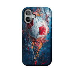 Soccer Ball Graffiti Phone Case, Abstract Sports Cover for iPhone