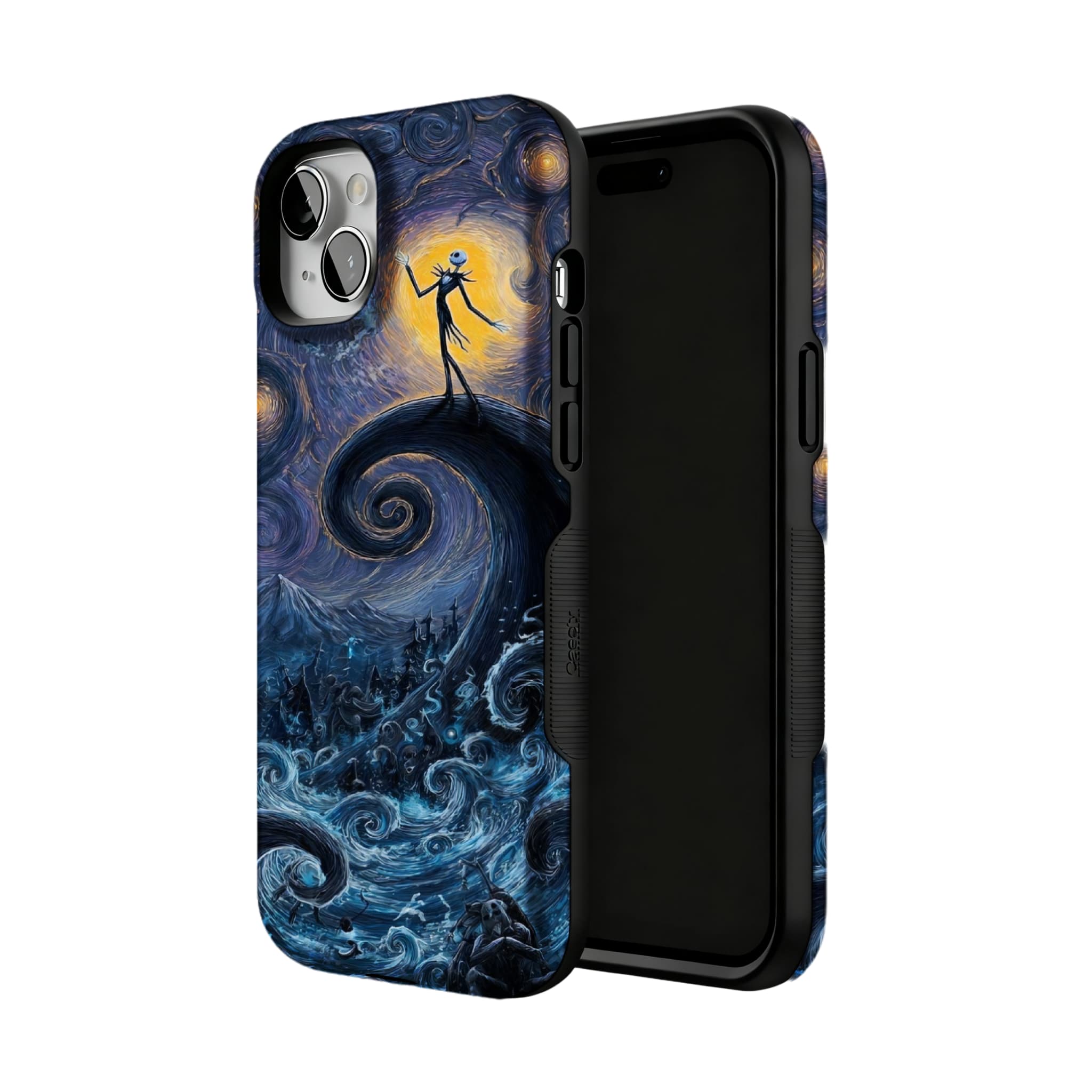 Starry Night Fantasy | Jack Skellington Gothic Halloween iPhone Case