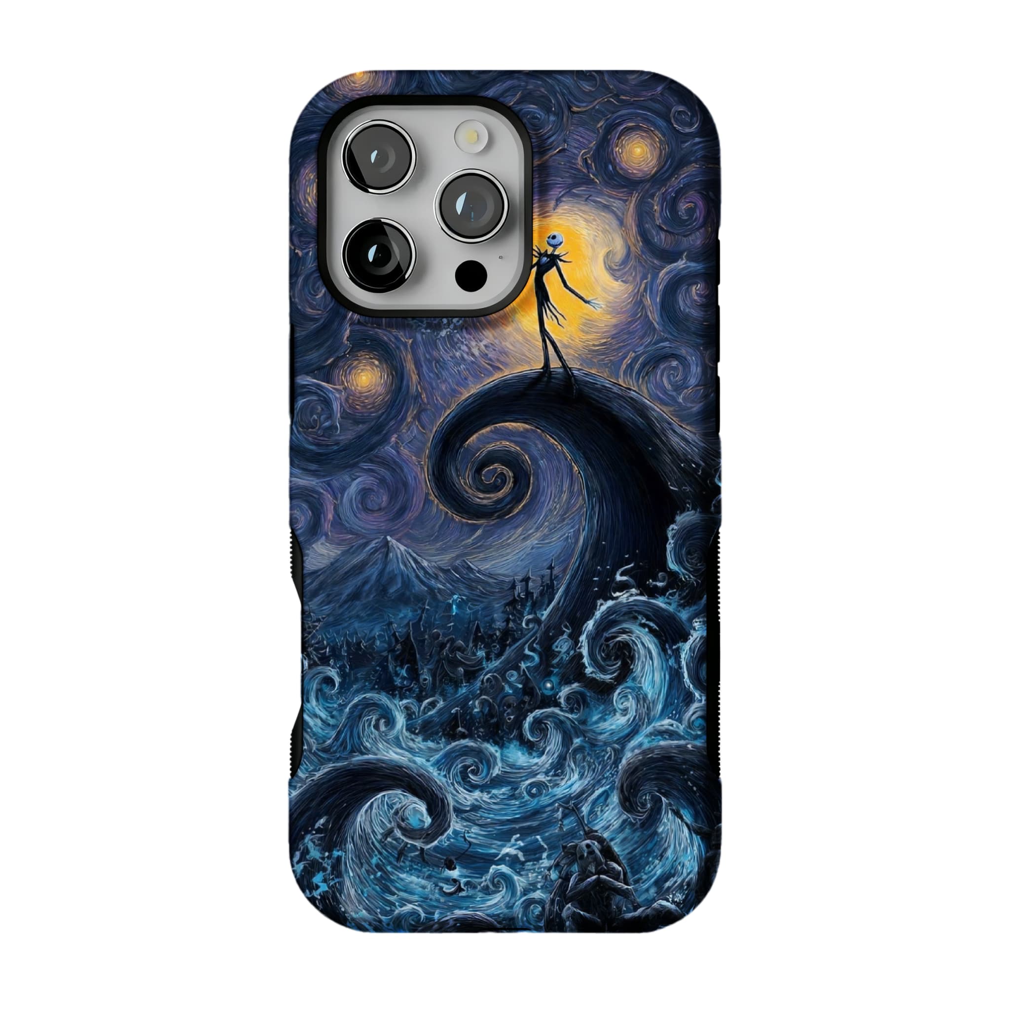 Starry Night Fantasy | Jack Skellington Gothic Halloween iPhone Case