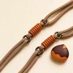 Chestnut Two-Tone Rope Phone Lanyard